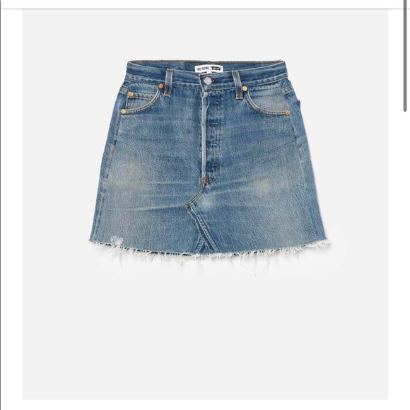Re/Done x Levi’s Mini Skirt - Picture 1 of 1
